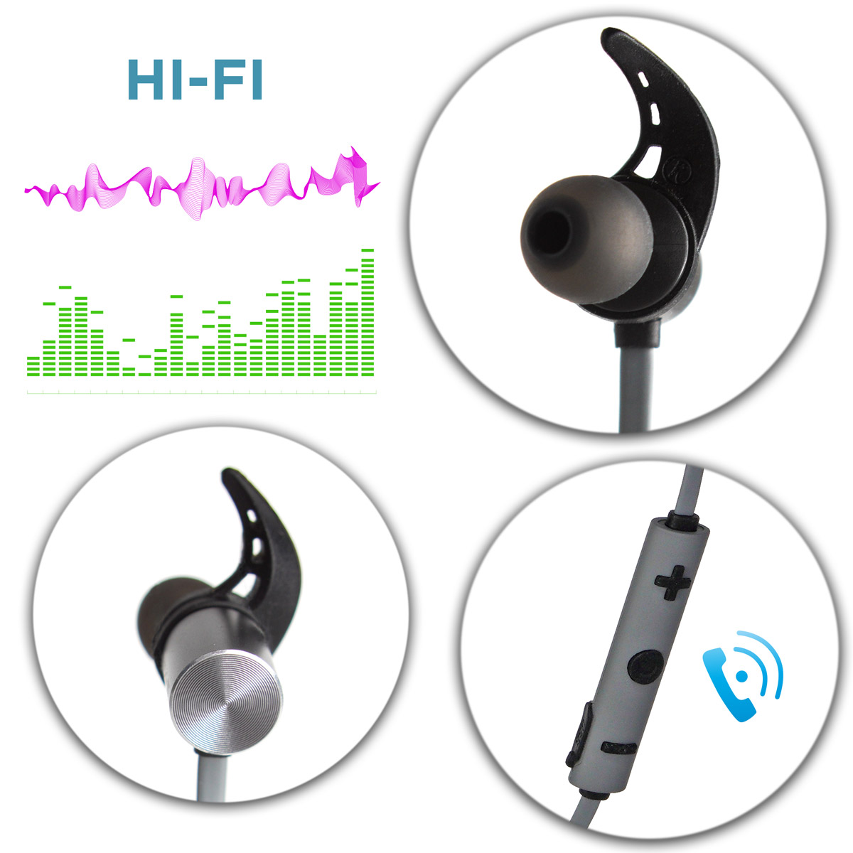 Auriculares Bluetooth magnéticos deportivos - Vic & Val